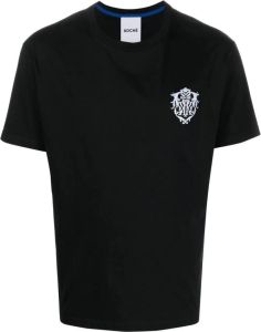 Koché T-shirt met logoprint Zwart