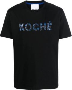 Koché T-shirt verfraaid met logo Zwart