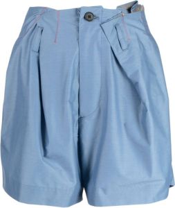 Kolor Asymmetrische shorts Blauw