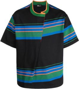 Kolor T-shirt met hoge hals Zwart