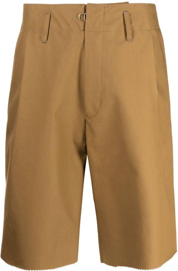 Kolor Geplooide shorts Bruin