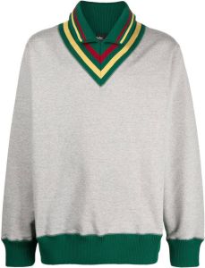Kolor Sweater met geribbelde kraag Grijs