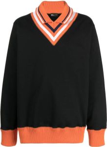 Kolor Sweater met geribbelde kraag Zwart