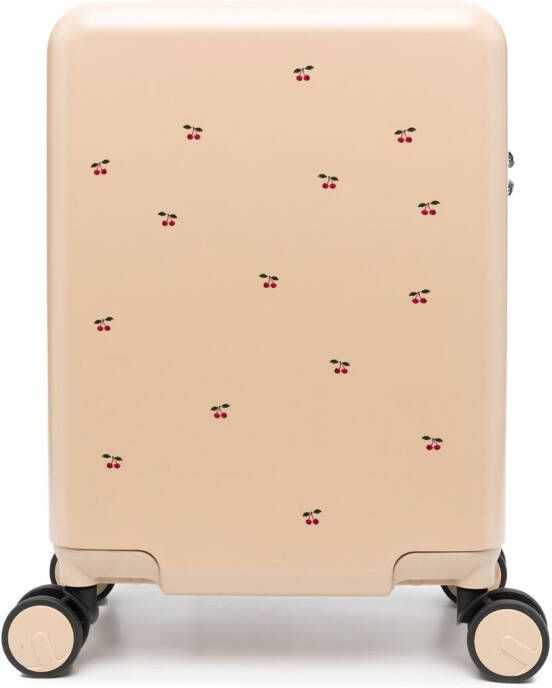 Konges Sløjd Koffer met kersenprint Beige