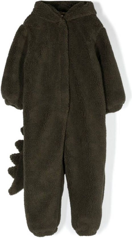Konges Sløjd Onesie van imitatiebont Groen