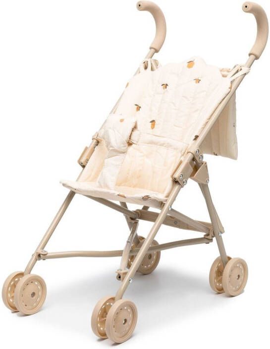 Konges Sløjd Poppen kinderwagen met print Beige