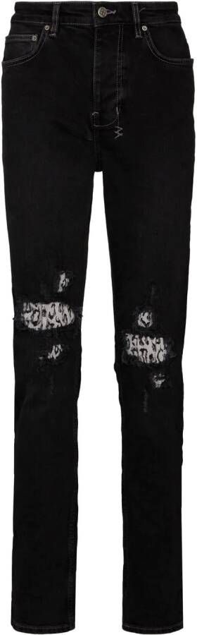 Ksubi Gerafelde jeans Zwart