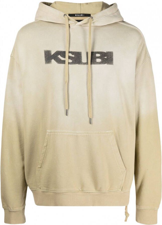Ksubi Hoodie met print Beige