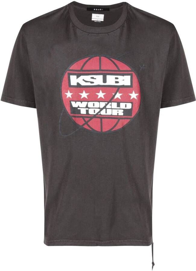 Ksubi Katoenen T-shirt Zwart