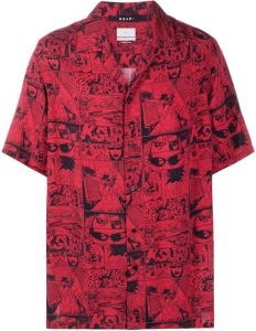 Ksubi Overhemd met print Rood