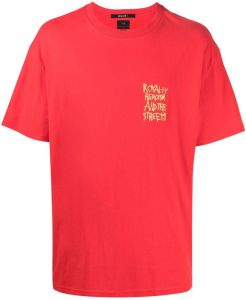 Ksubi T-shirt met geborduurde tekst Rood
