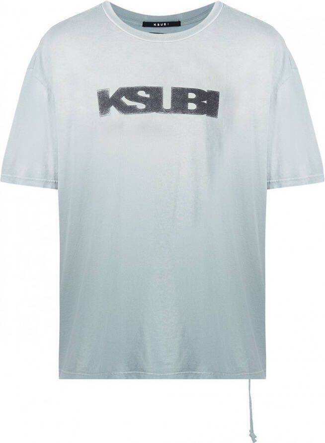 Ksubi T-shirt met logoprint Blauw