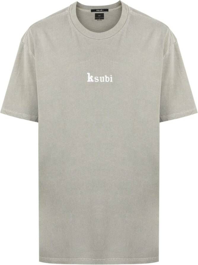 Ksubi T-shirt met logoprint Groen