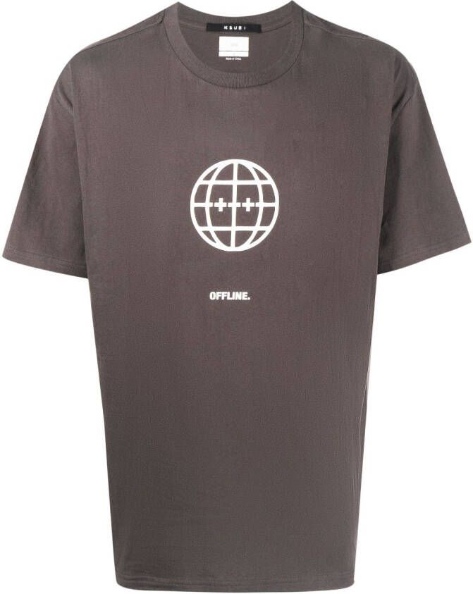 Ksubi T-shirt met tekst Zwart