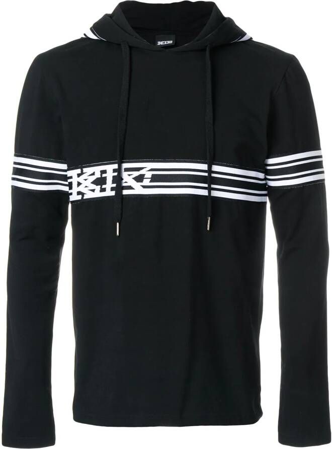 KTZ striped hoodie Zwart