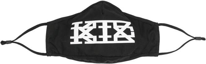 KTZ Mondkapje met logoprint Zwart