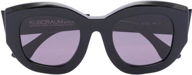 Kuboraum B2 zonnebril met oversized montuur Zwart