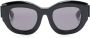 Kuboraum B5 zonnebril met cat-eye montuur Zwart - Thumbnail 1