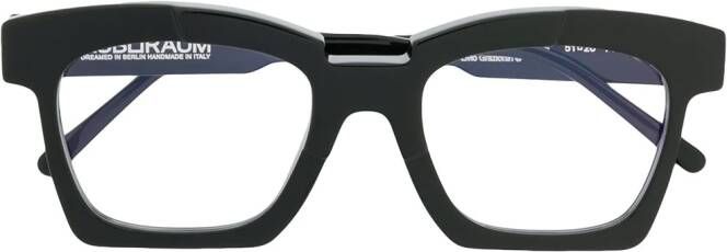 Kuboraum Bril met oversized montuur Zwart