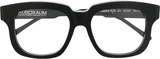 Kuboraum Mask K25 bril met vierkant montuur Zwart