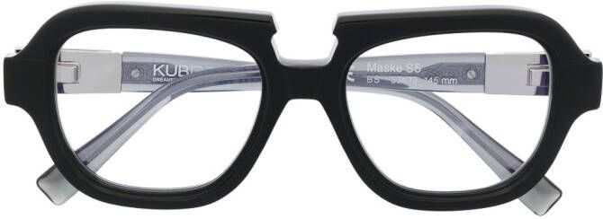 Kuboraum S5 bril met vierkant montuur Zwart