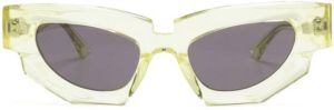 Kuboraum transparent cat-eye sunglasses Groen