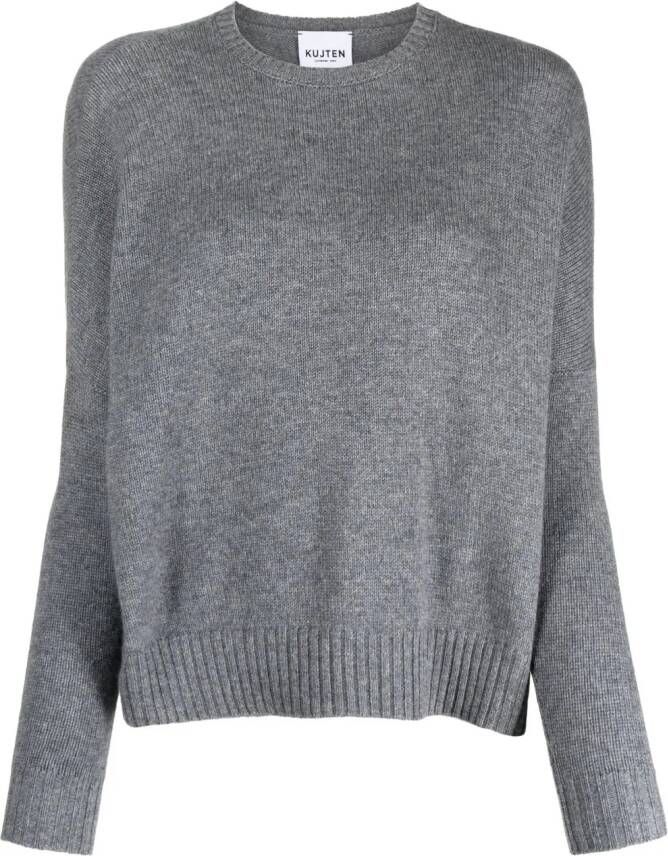 Kujten Kasjmier sweater Grijs