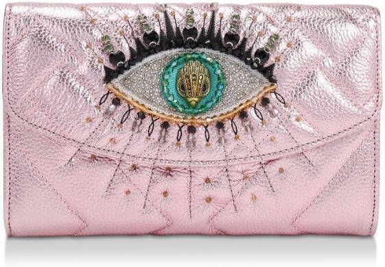 Kurt Geiger London Kensington Eye clutch met ketting Roze