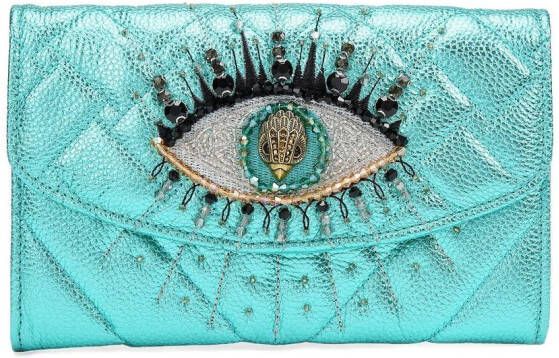 Kurt Geiger London Kensington Eye clutch met schakels Blauw