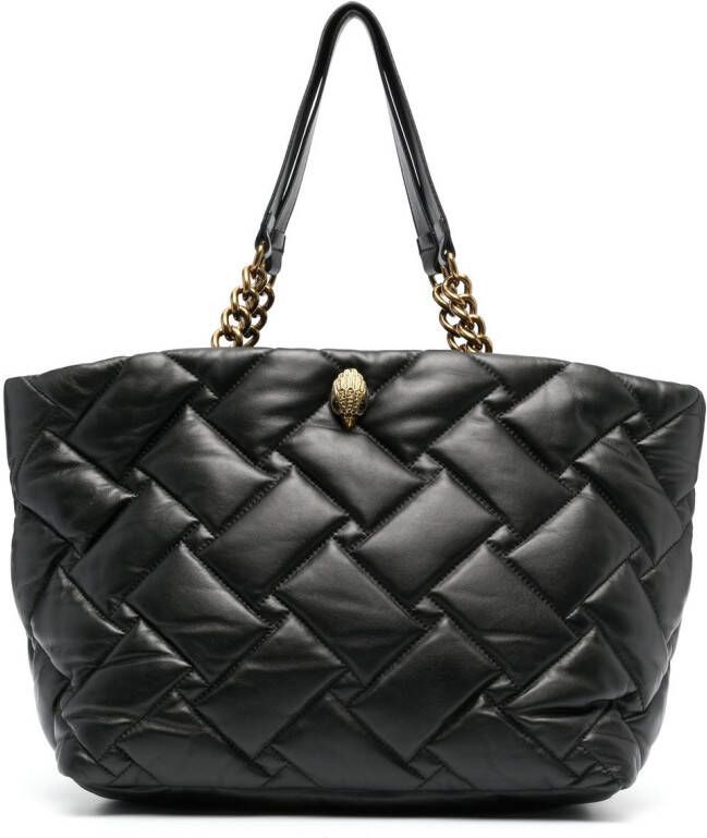 Kurt Geiger London Kensington gewatteerde shopper Zwart