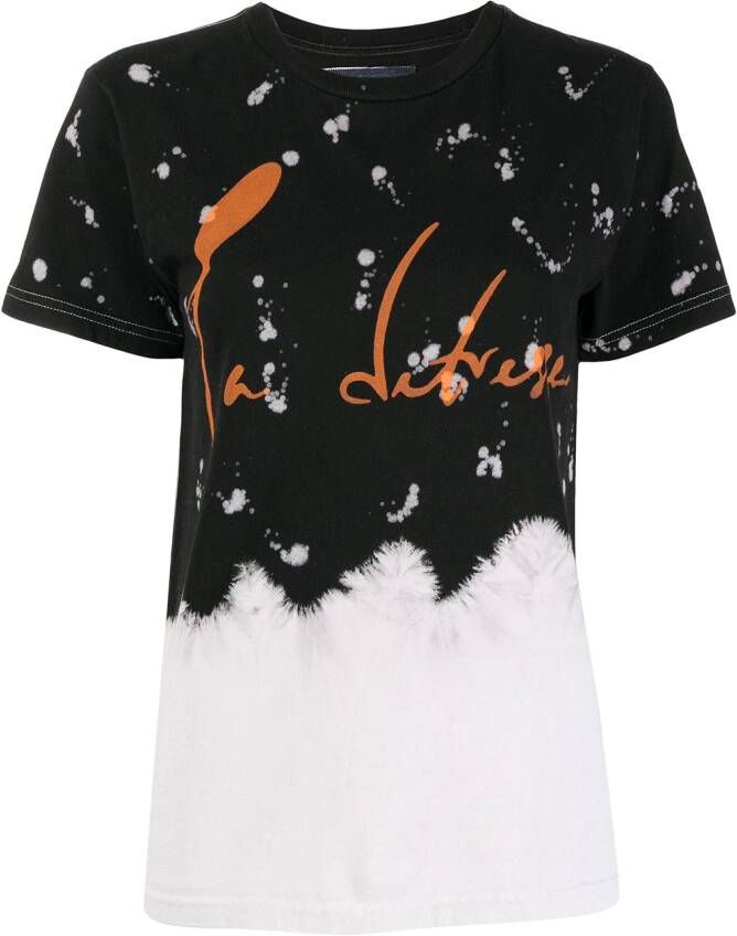 La Detresse T-shirt met logoprint Zwart