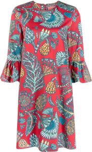 La DoubleJ 24 7 mini-jurk met bloemenprint Rood