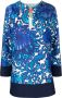 La DoubleJ Mini-jurk met bloemenprint Blauw - Thumbnail 1