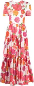 La DoubleJ Maxi-jurk met paisley-print Wit