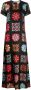 La DoubleJ Maxi-jurk met print Zwart - Thumbnail 1