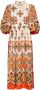 La DoubleJ Midi-jurk met grafische print Oranje - Thumbnail 1