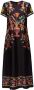 La DoubleJ Midi-jurk met grafische print Zwart - Thumbnail 1