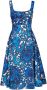 La DoubleJ Midi-jurk met print Blauw - Thumbnail 1