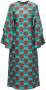 La DoubleJ Midi-jurk met print Groen - Thumbnail 1