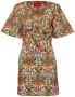 La DoubleJ Mini-jurk met bloemenprint Beige - Thumbnail 1