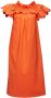 La DoubleJ Off-shoulder jurk Oranje - Thumbnail 1