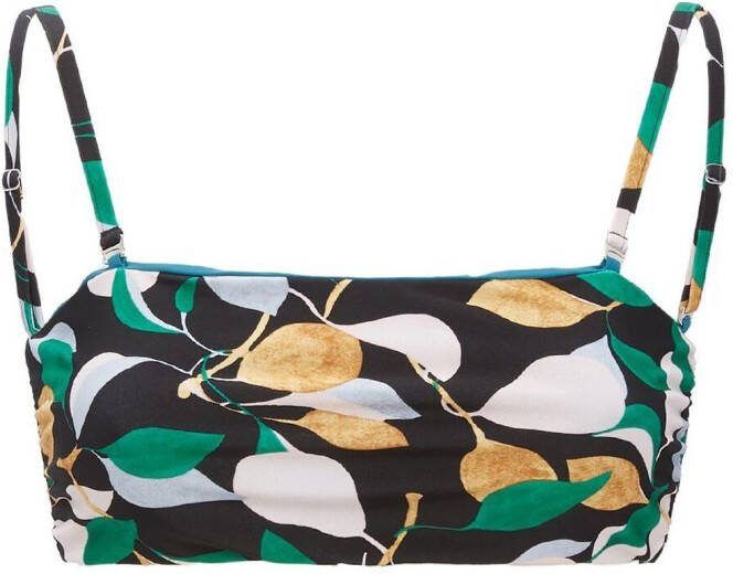 La DoubleJ Omkeerbare bandeau bikinitop Zwart