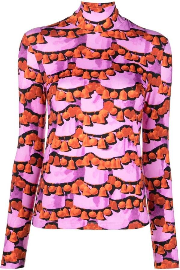 La DoubleJ T-shirt met lange mouwen Paars