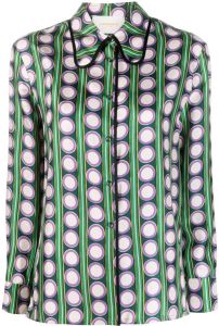 La DoubleJ Zijden blouse Groen