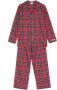 La Perla Kids Pyjama met tartan ruit Rood - Thumbnail 1