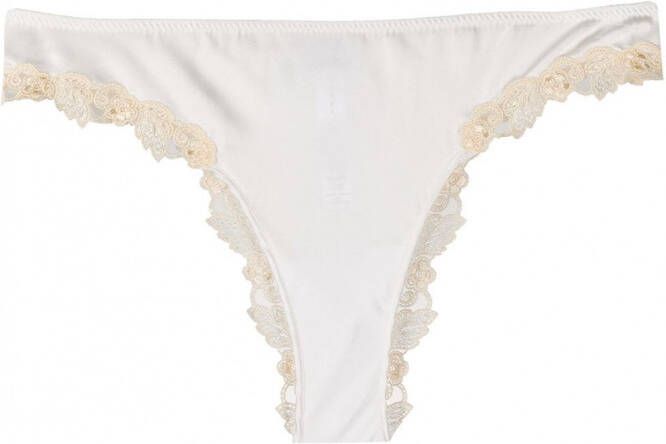 La Perla String met borduurwerk Wit
