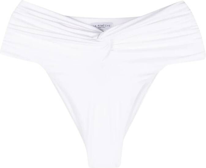 La Reveche Bikinislip met ruches Wit