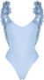 La Reveche Badpak met bloemenpatch Blauw - Thumbnail 1