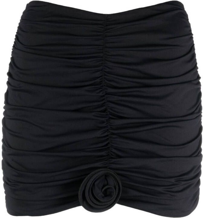 La Reveche Gesmockte mini-rok Zwart