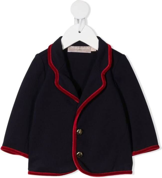 La Stupenderia Blazer met contrasterende afwerking Blauw